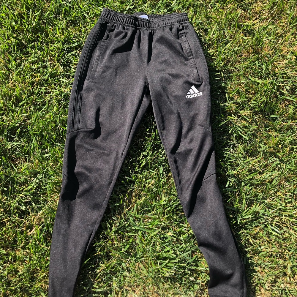 All Black Adidas Track Joggers